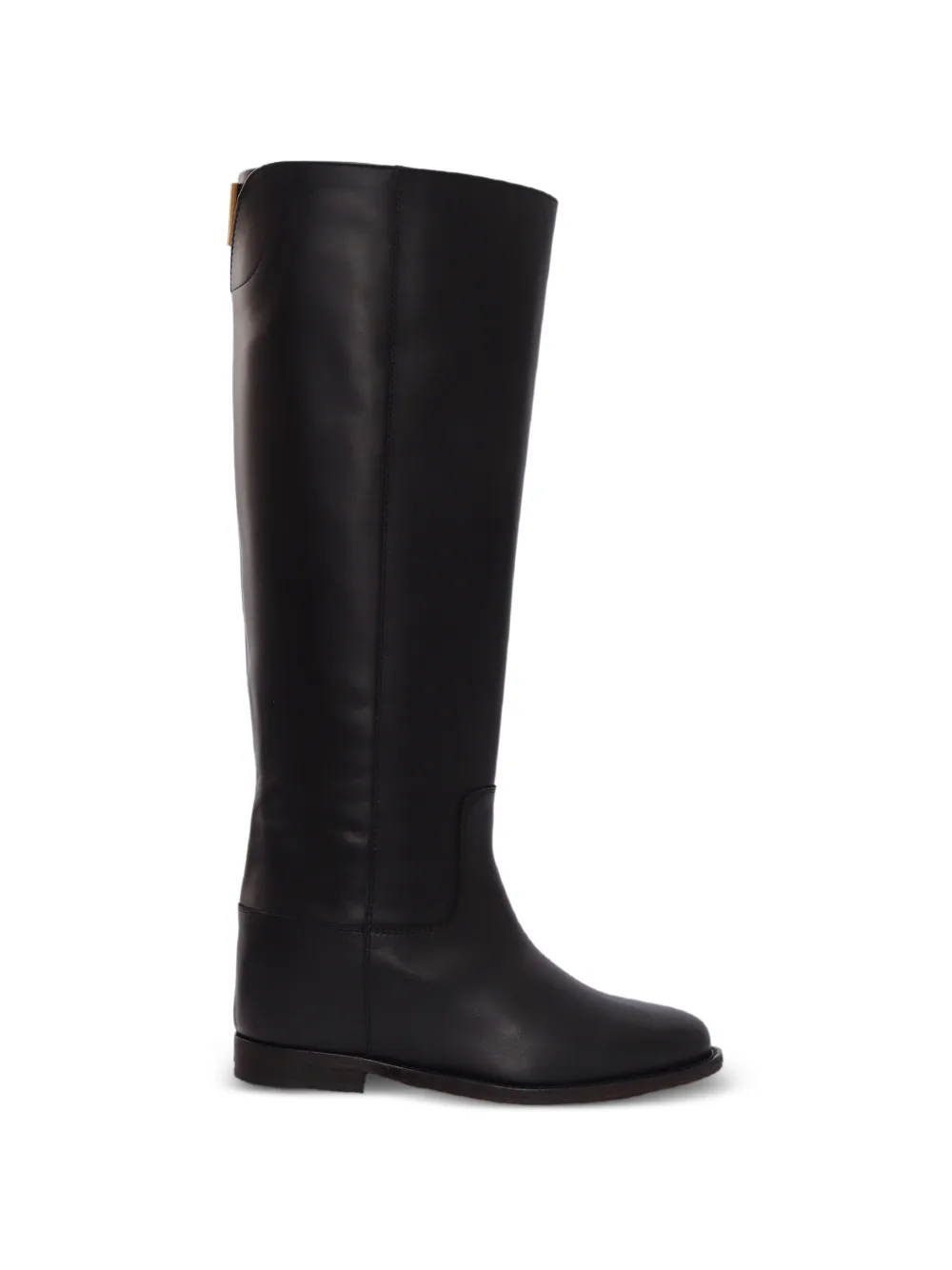 Via Roma 15 Knielaarzen met detail Zwart