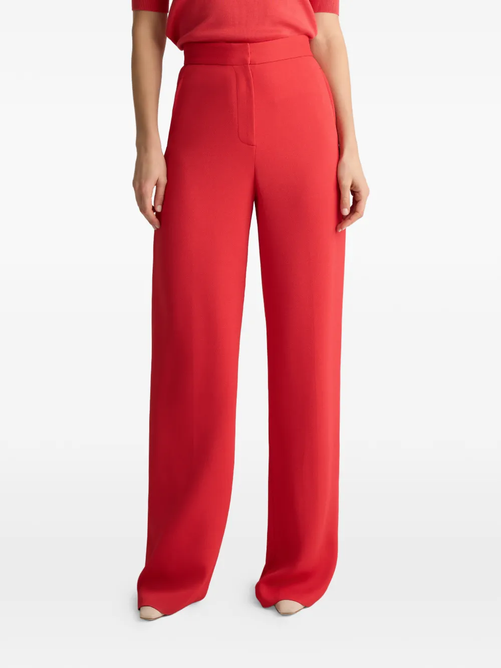 St. John Maddie high waist broek Rood