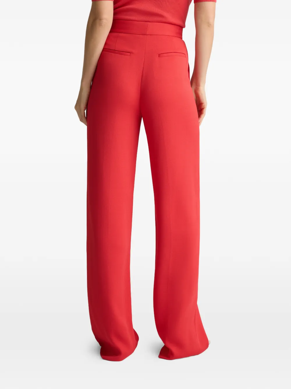 St. John Maddie high waist broek Rood