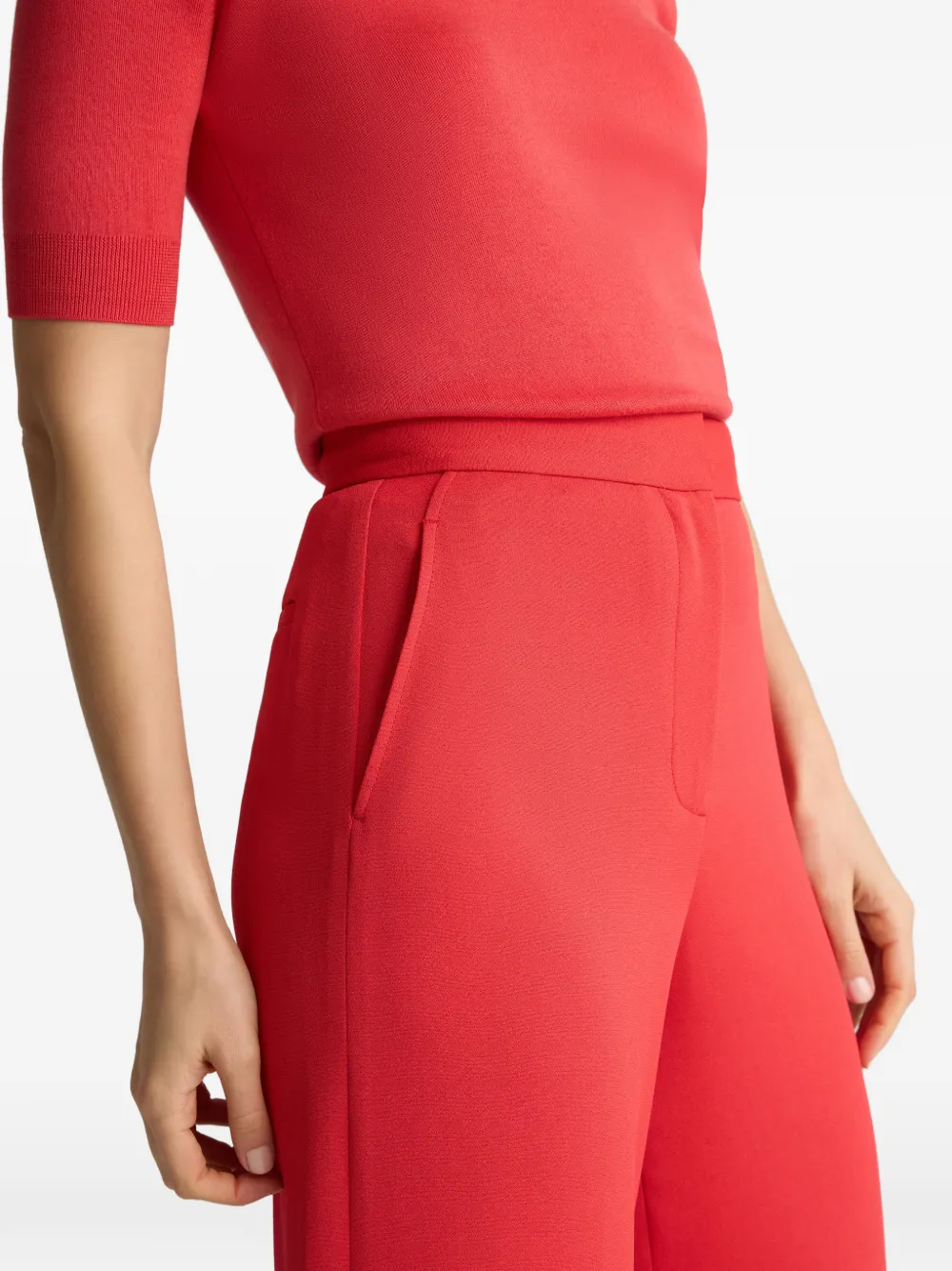 St. John Maddie high waist broek Rood