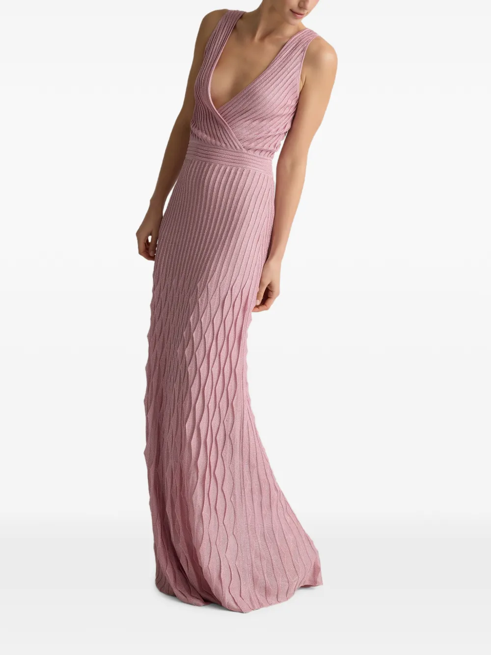  St. John Mirabelle Soirée-sequin-knit Gown - Pink 