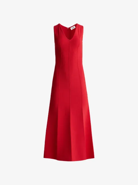 St. John knit sleeveless midi dress
