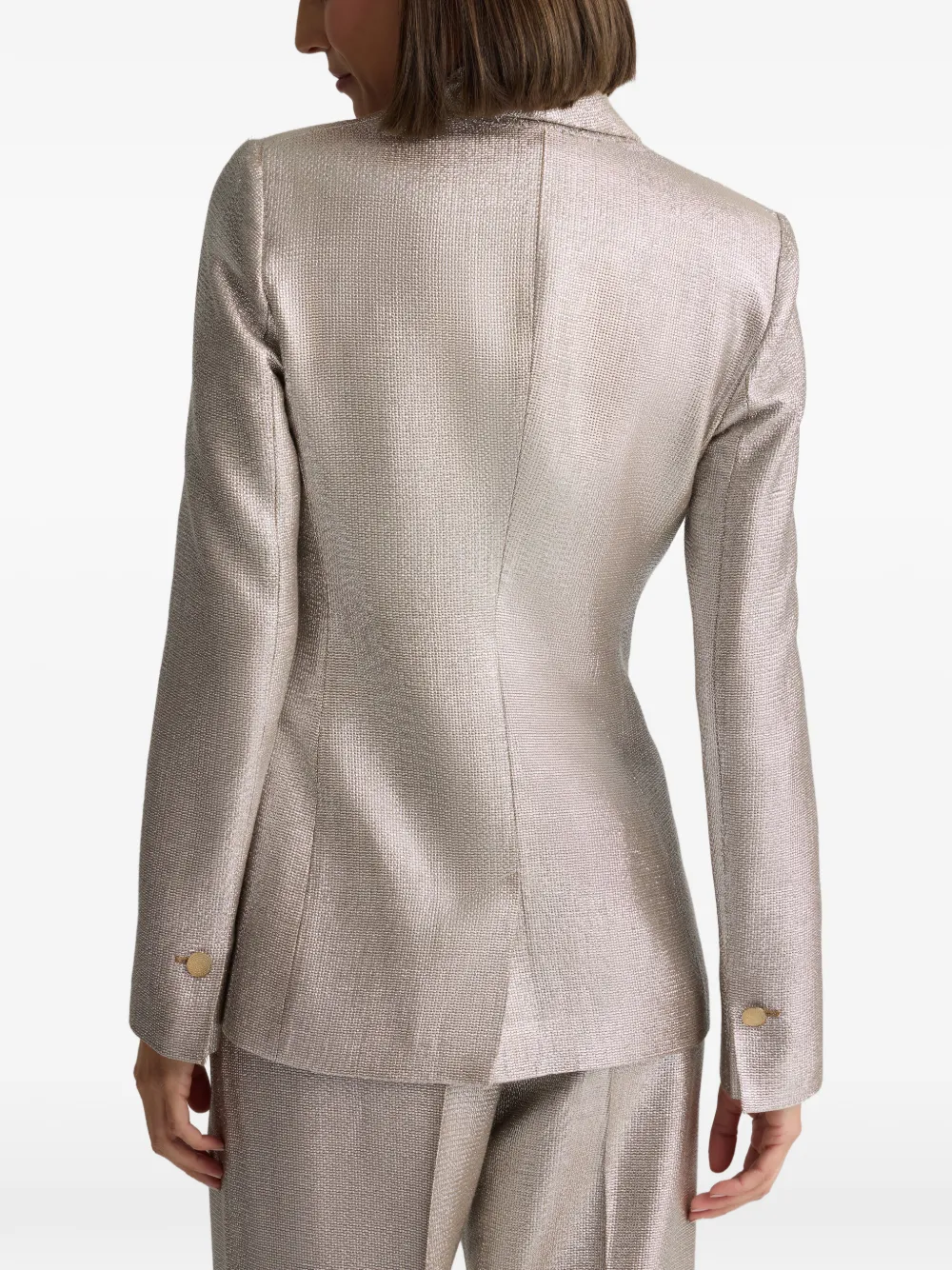 St. John Blazer met vlakken Goud
