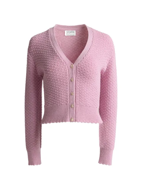 St. John perle crepe knit cardigan