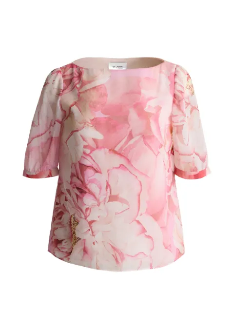 St. John blusa Monique con estampado floral