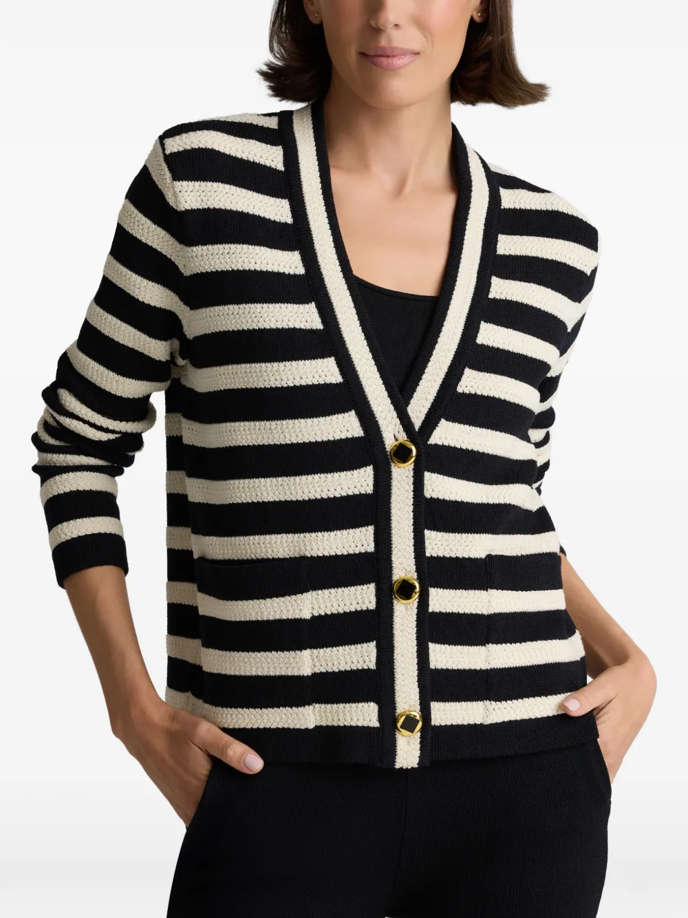 Stripe Knit Cardigan