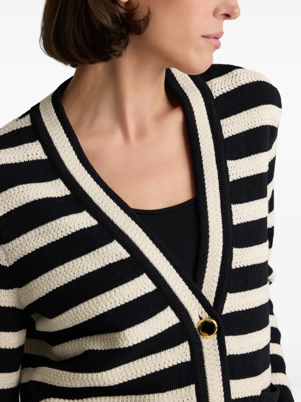 Stripe Knit Cardigan