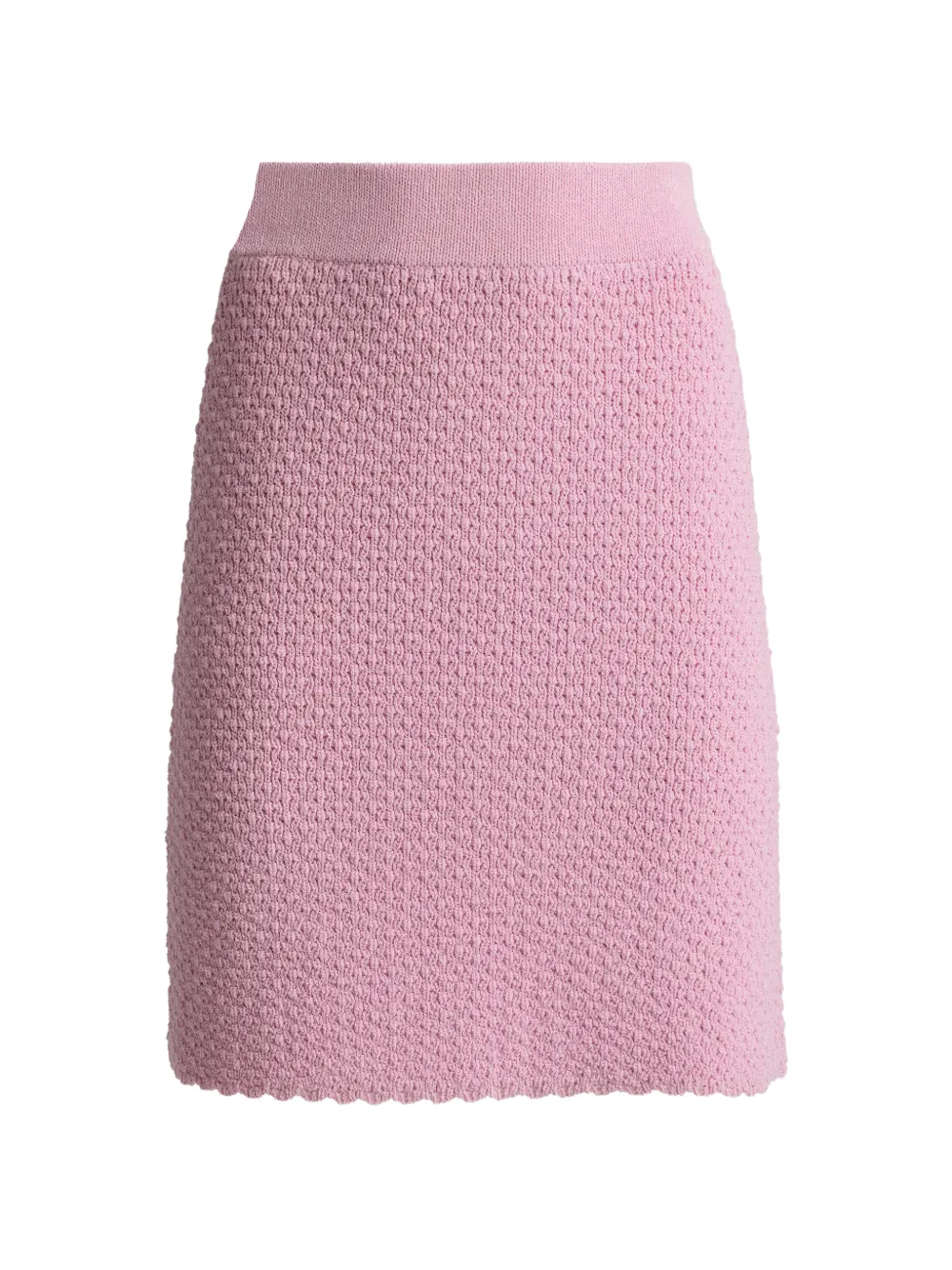 St John Crepe Knit A-line Skirt In Pink