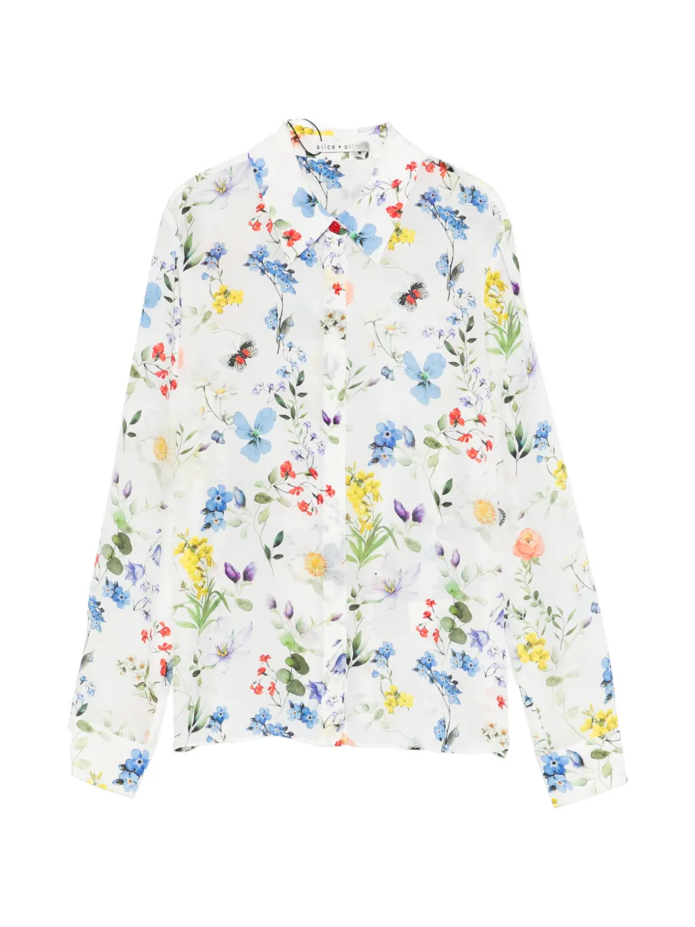 alice + olivia Willa floral blouse - Bianco