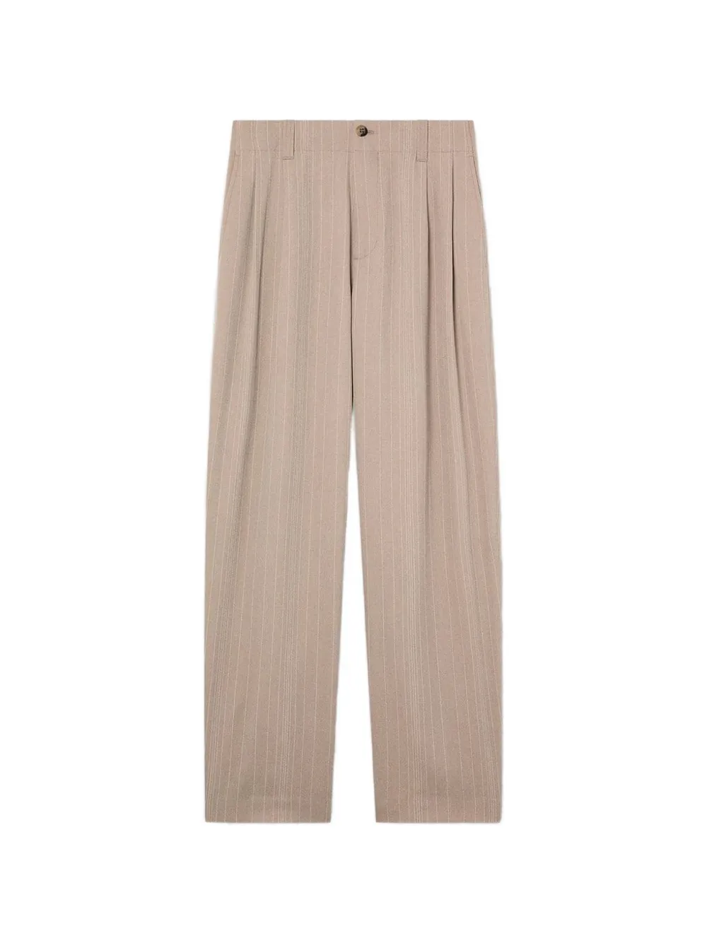 Golden Goose trousers in wool blend with pinstripe motif | Neutrals | Image 1