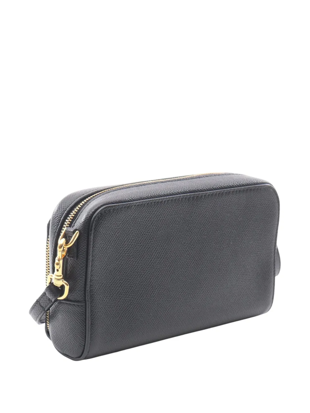 2022 Grained Calfskin Caro Double Pouch Crossbody Bag
