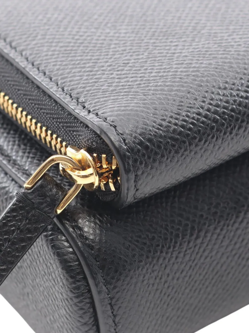 2022 Grained Calfskin Caro Double Pouch Crossbody Bag