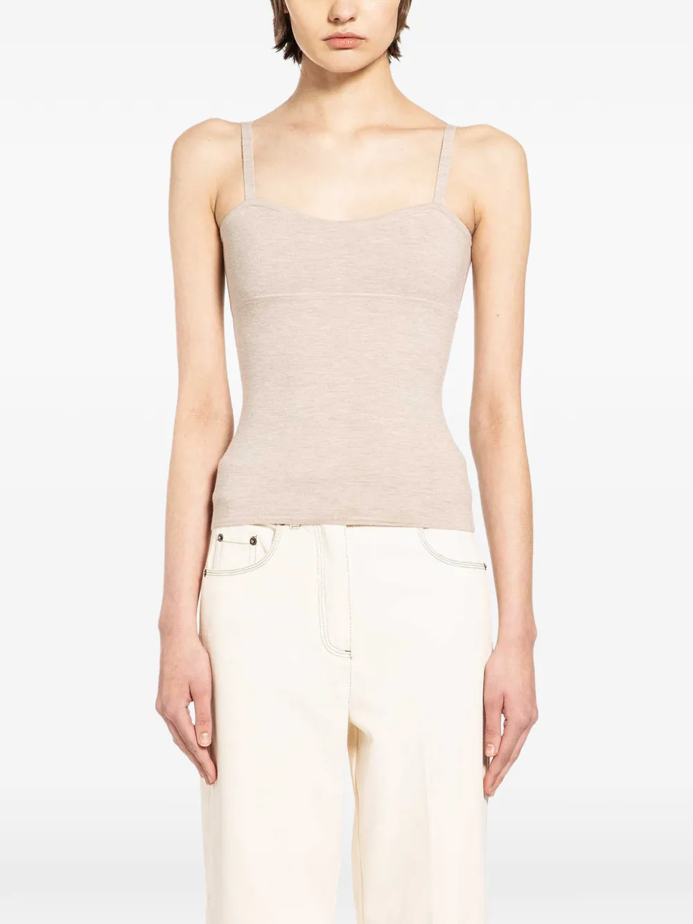 Max Mara spaghetti-straps tank top - Nude