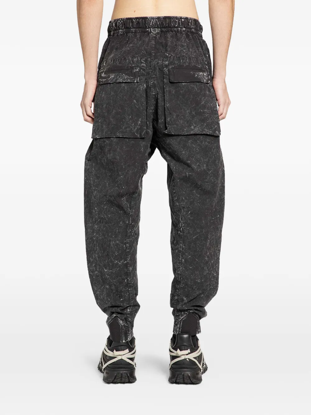 Marble-Effect Trousers