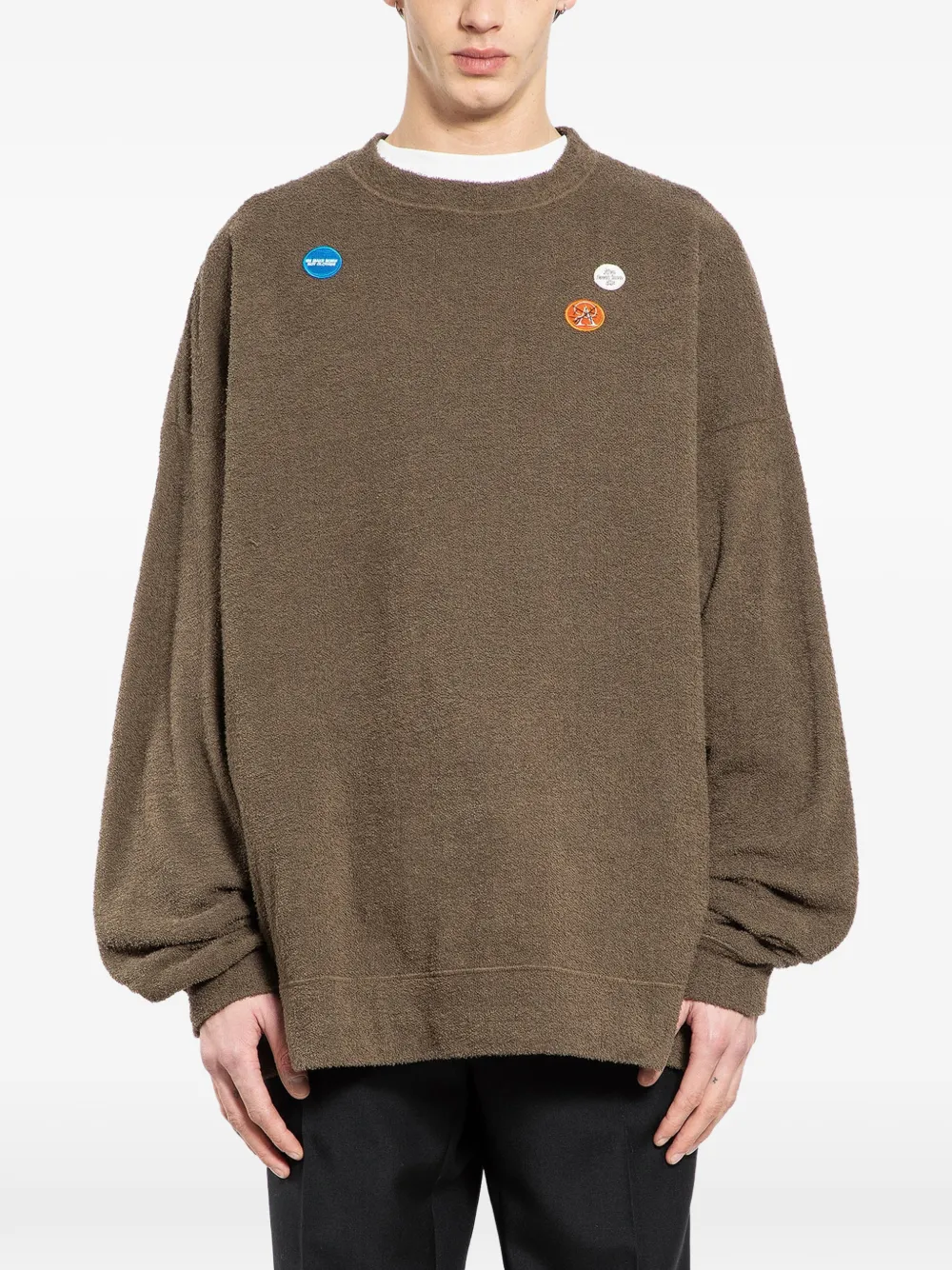 Undercover embellished sweatshirt - Marrone