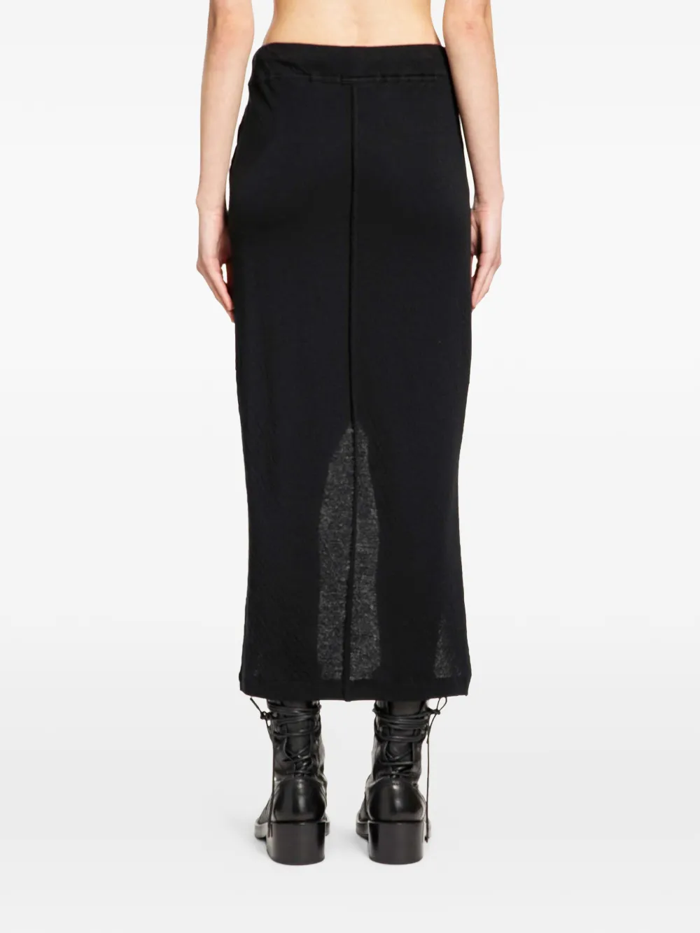  Thom Krom Crossed-front Asymmetric Skirt - Black 