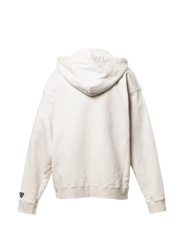 Maison MIHARA YASUHIRO Doodle Printed zip-up Hoodie | Neutrals