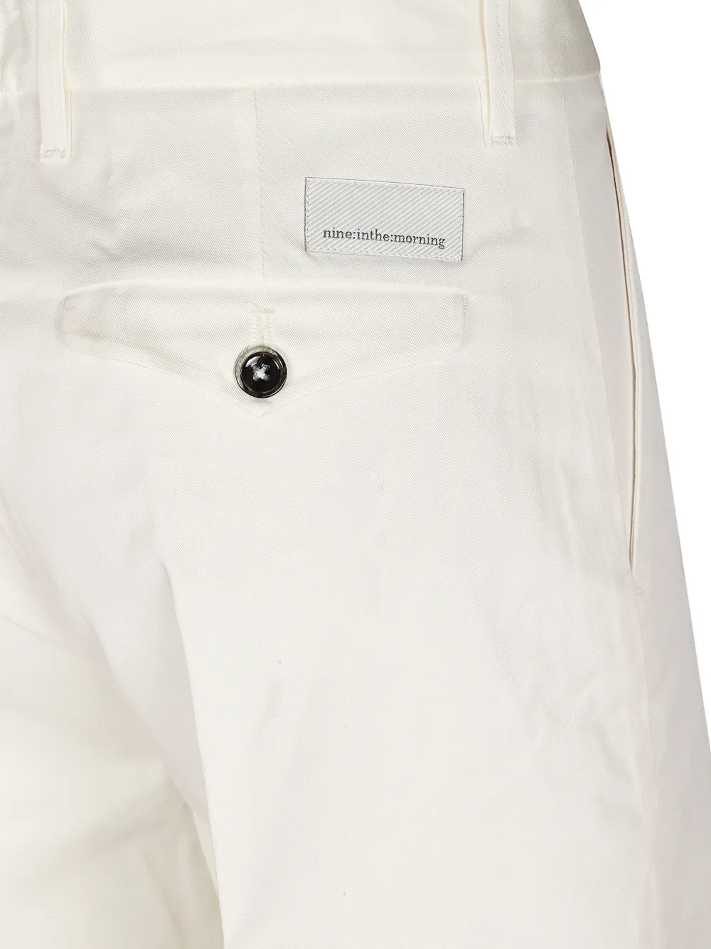  Nine In The Morning Logo Detail Trousers - Neutrals 