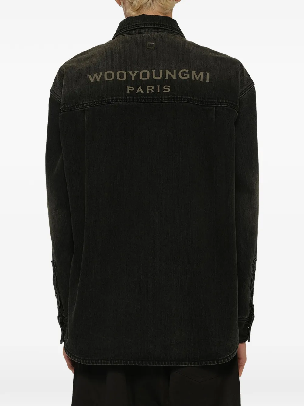 Wooyoungmi Denim overhemd Grijs