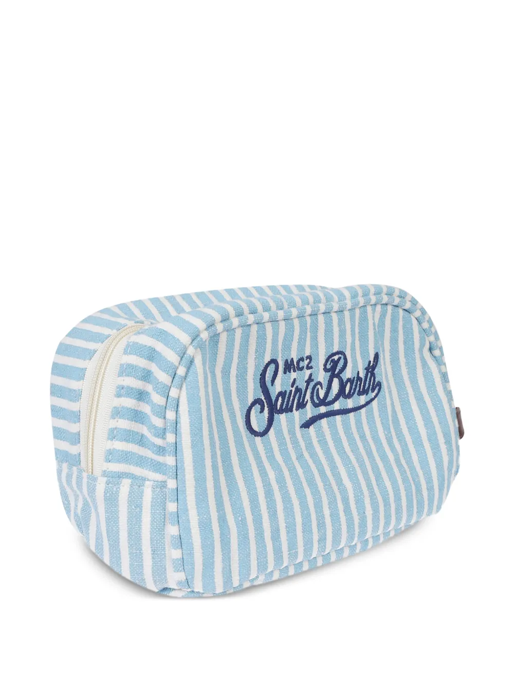 MC2 Saint Barth Westwood linnen gestreepte toilettas Blauw