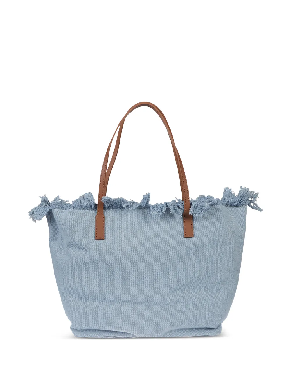 MC2 Saint Barth Shopper met franje Blauw