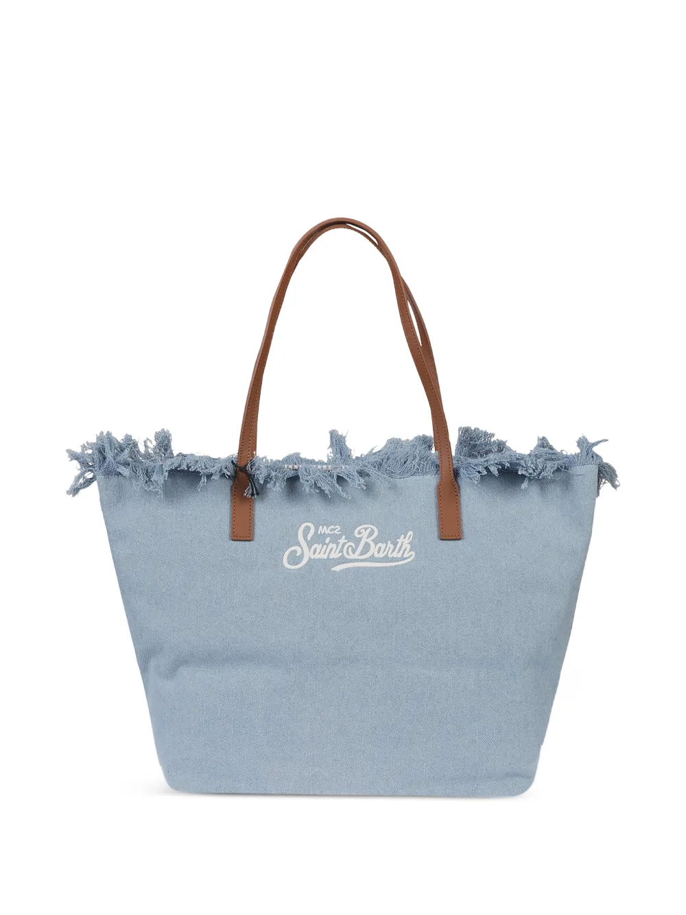 MC2 Saint Barth Shopper met franje Blauw