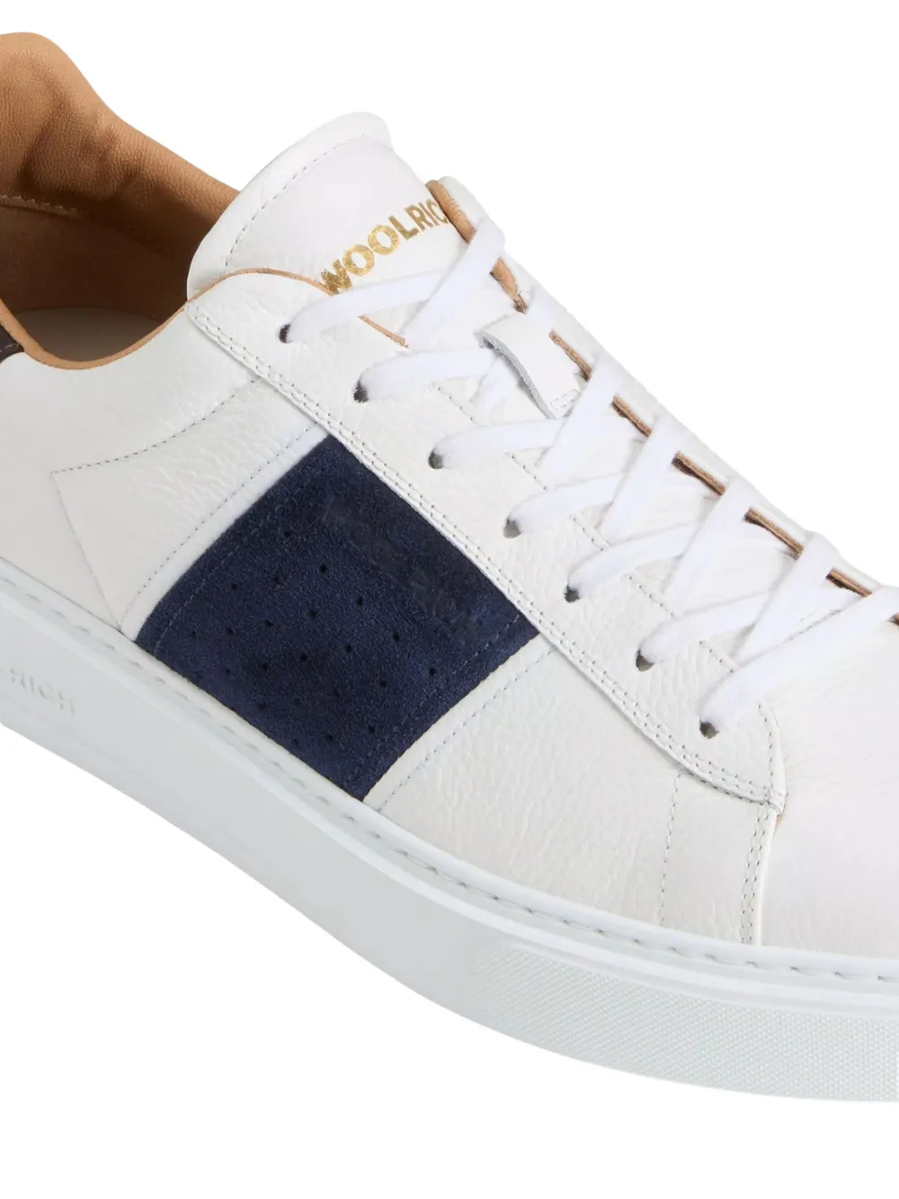 Woolrich Classic Band Court leren sneakers Wit