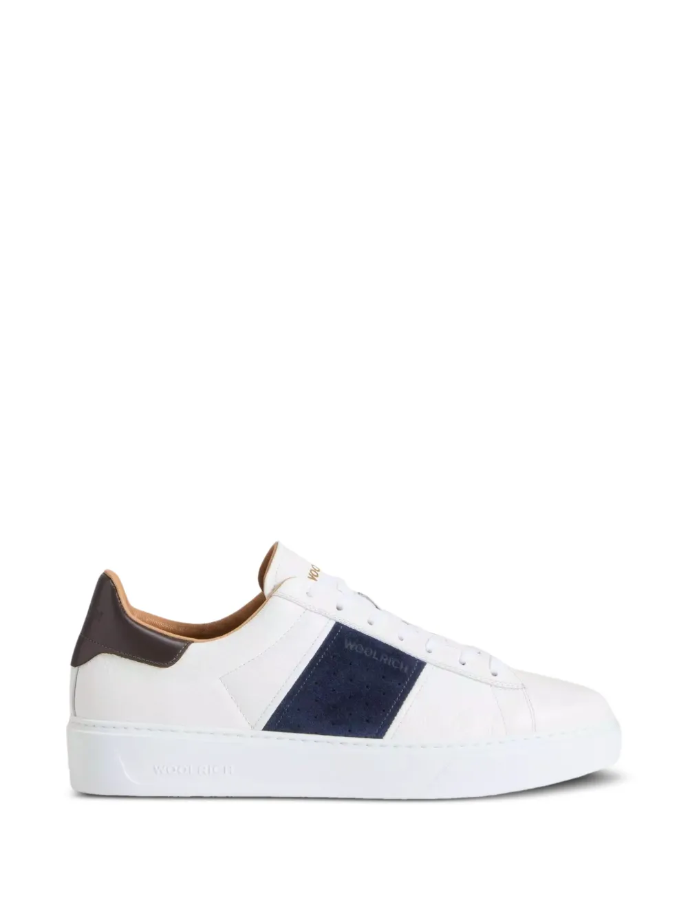 Woolrich Classic Band Court leren sneakers Wit