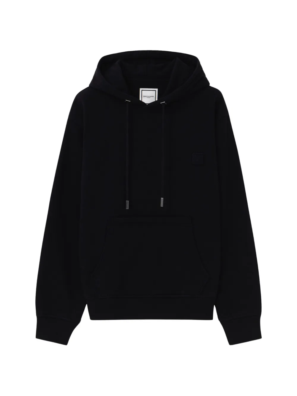 Wooyoungmi Felpa a fiori con cappuccio - Nero