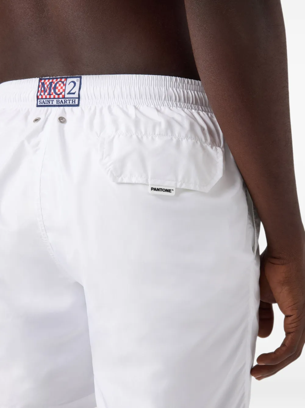 MC2 Saint Barth Zwembroek met print Wit
