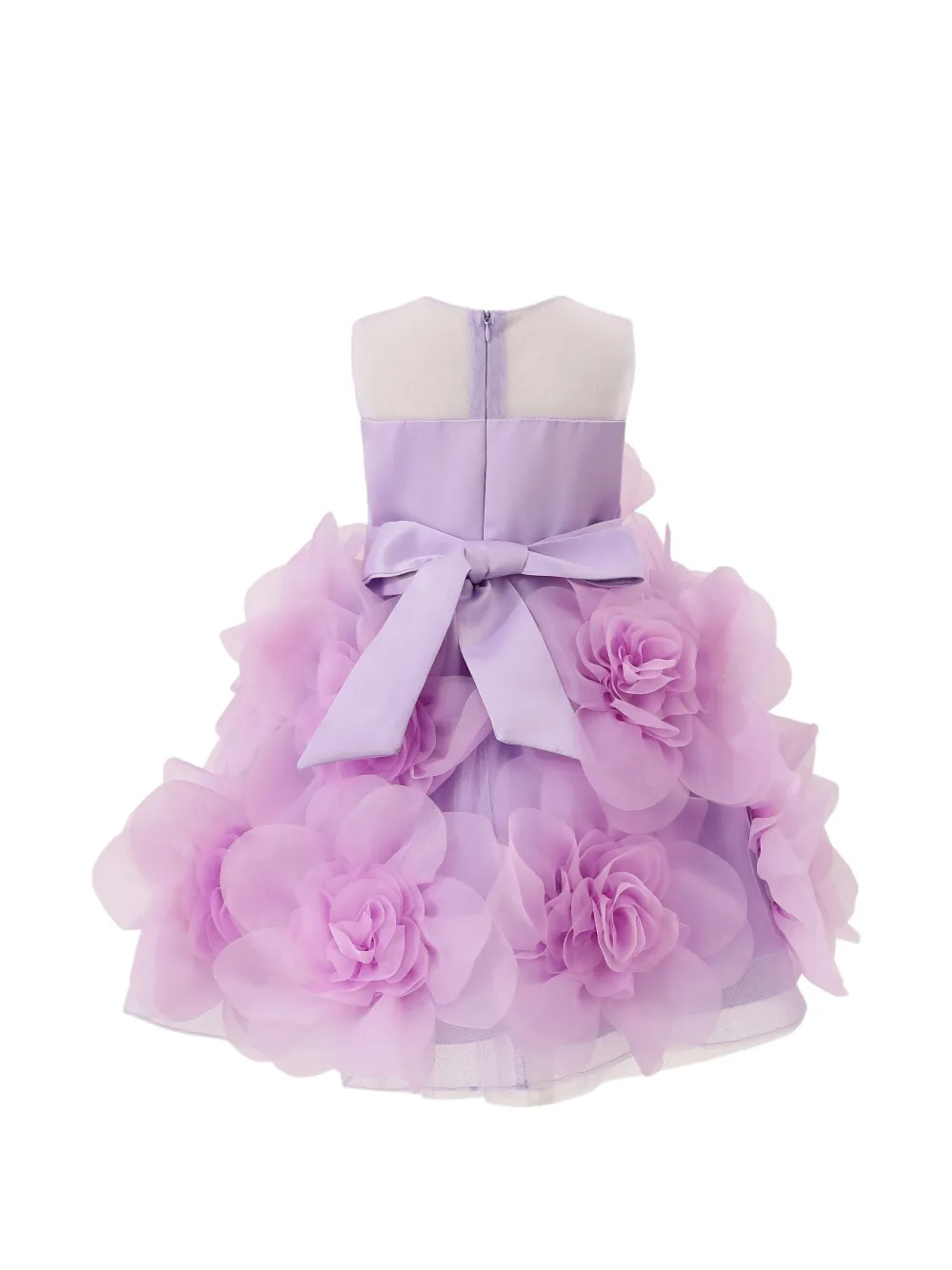  Tulleen Embellished Sleeveless Dress - Purple 