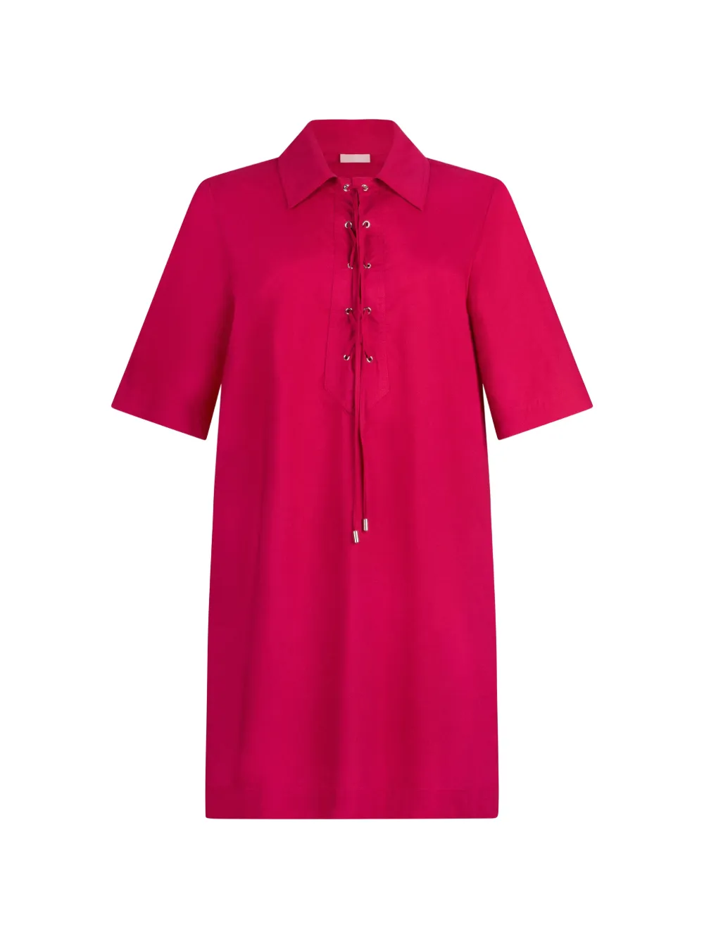 LIU JO lace-collar cotton mini dress - Rosa