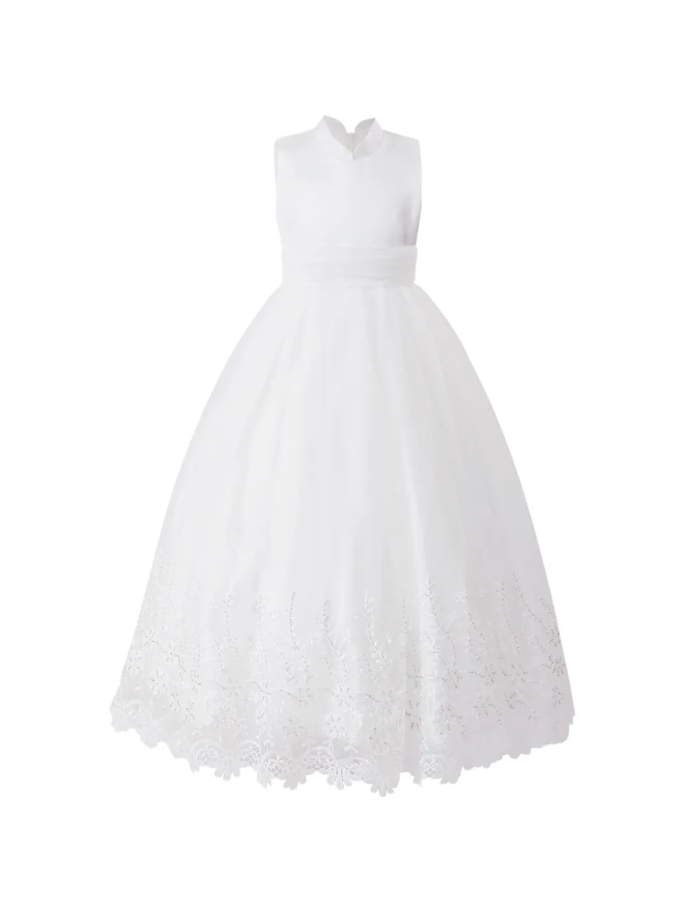 Tulleen Alvaria sleeveless lace dress - Bianco