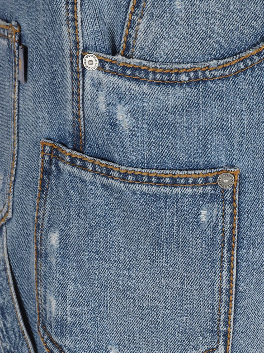  Ermanno Scervino Panelled Denim Shorts - Blue 