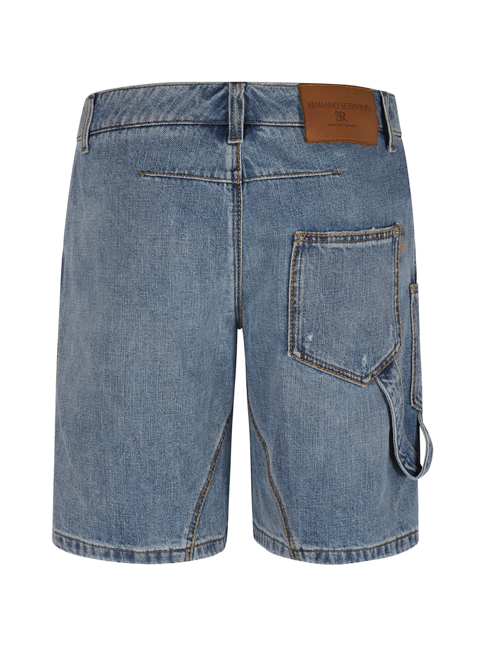  Ermanno Scervino Panelled Denim Shorts - Blue 