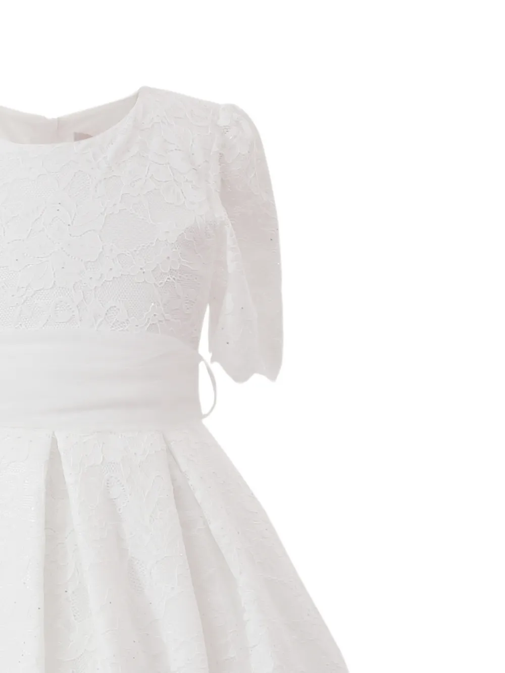 Belciana Lace Short-Sleeve Dress
