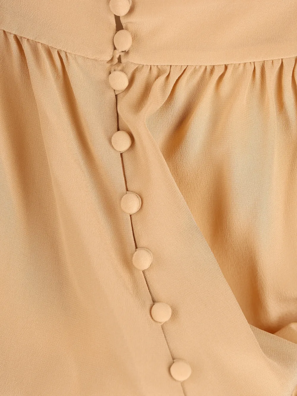 silk ballon midi dress