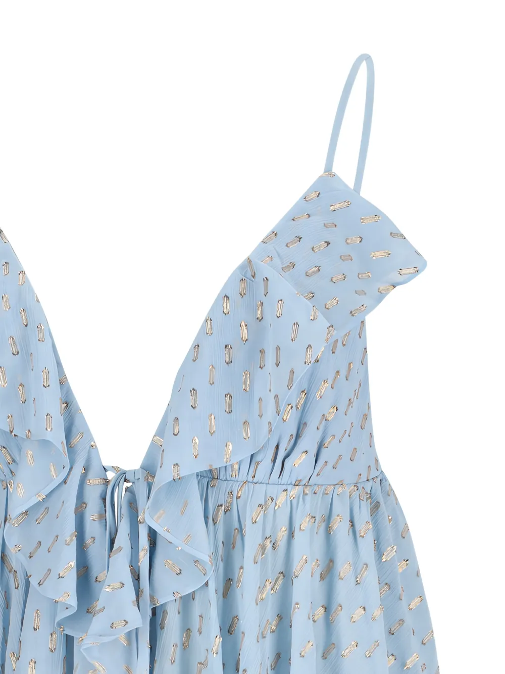  Zimmermann Ruffle Top - Blue 