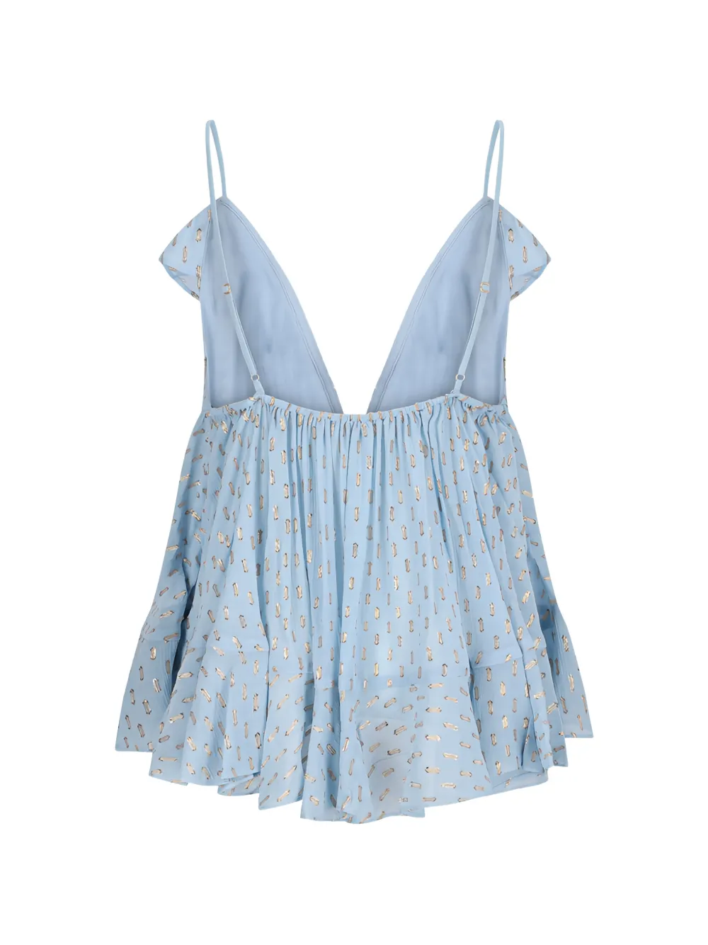  Zimmermann Ruffle Top - Blue 