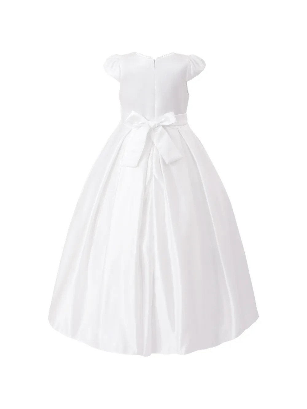  Tulleen Dalmira Puff-sleeve Dress - White 