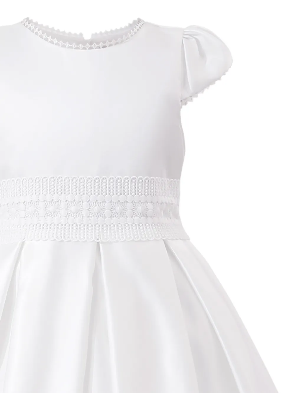  Tulleen Dalmira Puff-sleeve Dress - White 