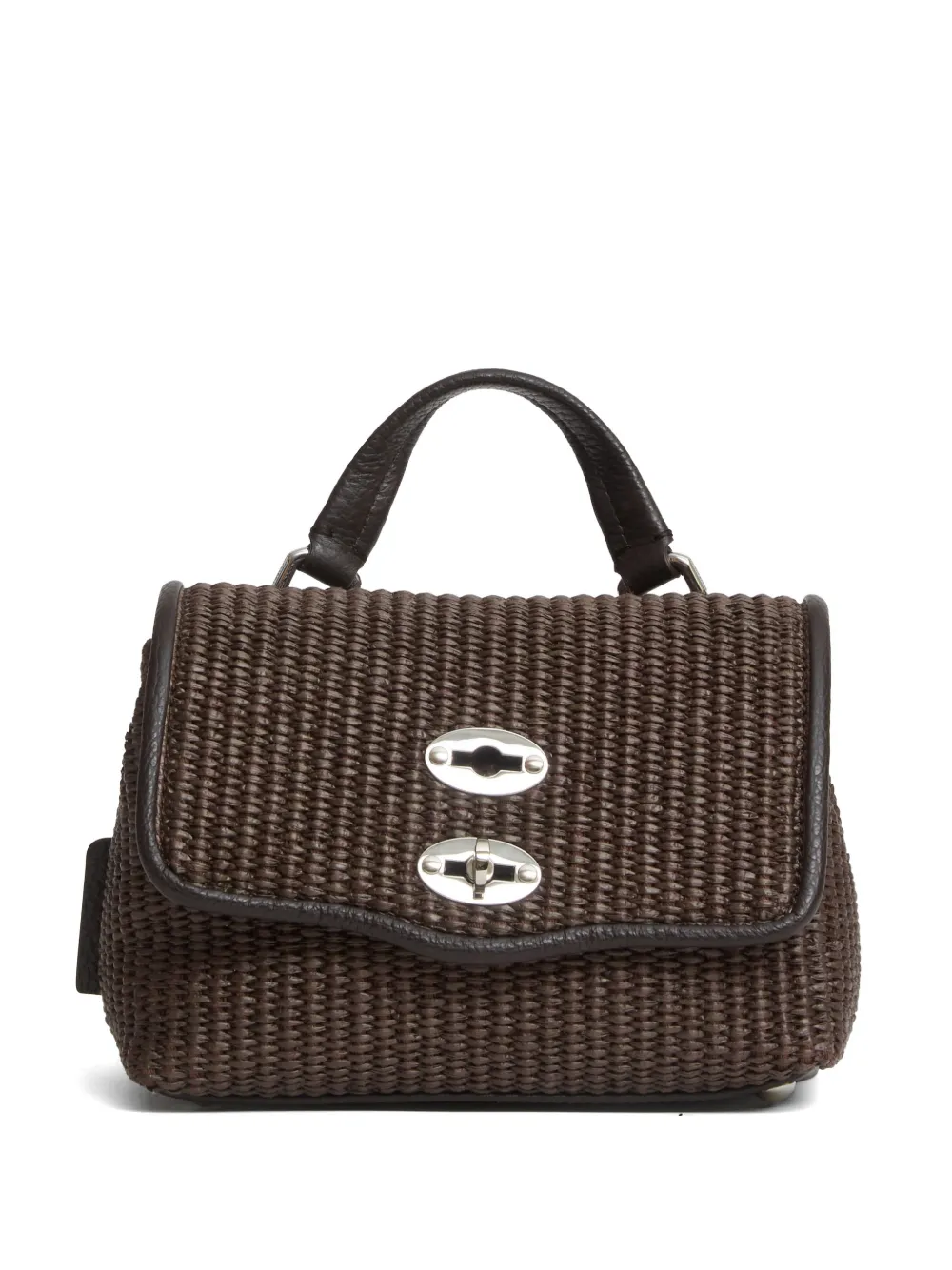 Zanellato Baby Postina top handle woven tote bag - Marrone