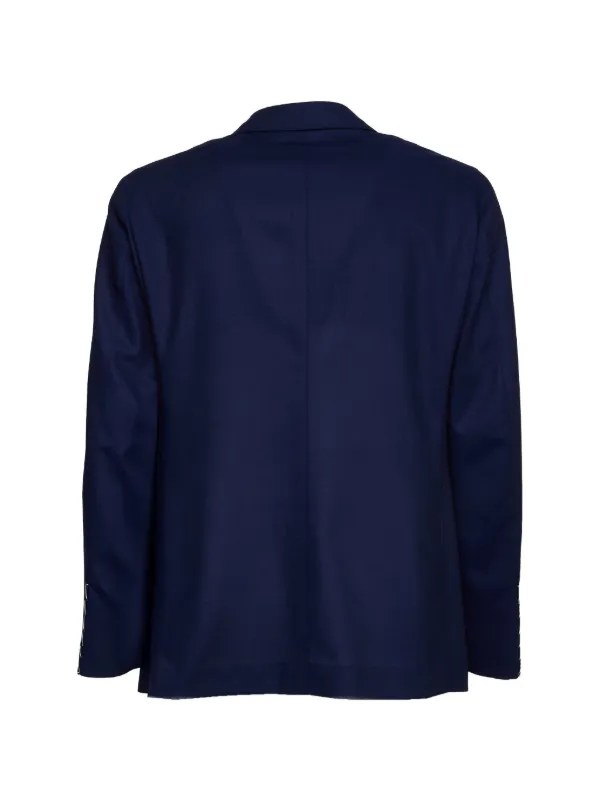 CARUSO デニムブルーダブルブレストジャケット 48R Caruso ダブルジャケット | ブルー | FARFETCH JP