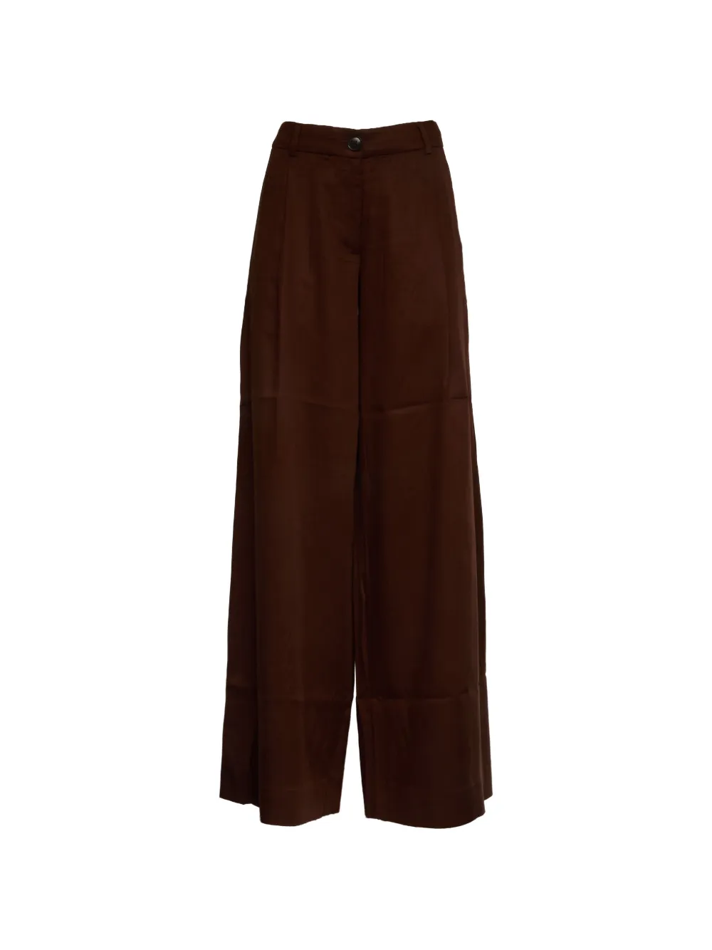 Essentiel Antwerp wide leg justicia trousers - Marrone