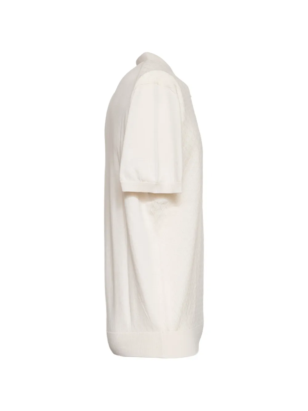 Fedeli Gabriel Giza klassiek poloshirt met drie knopen Beige
