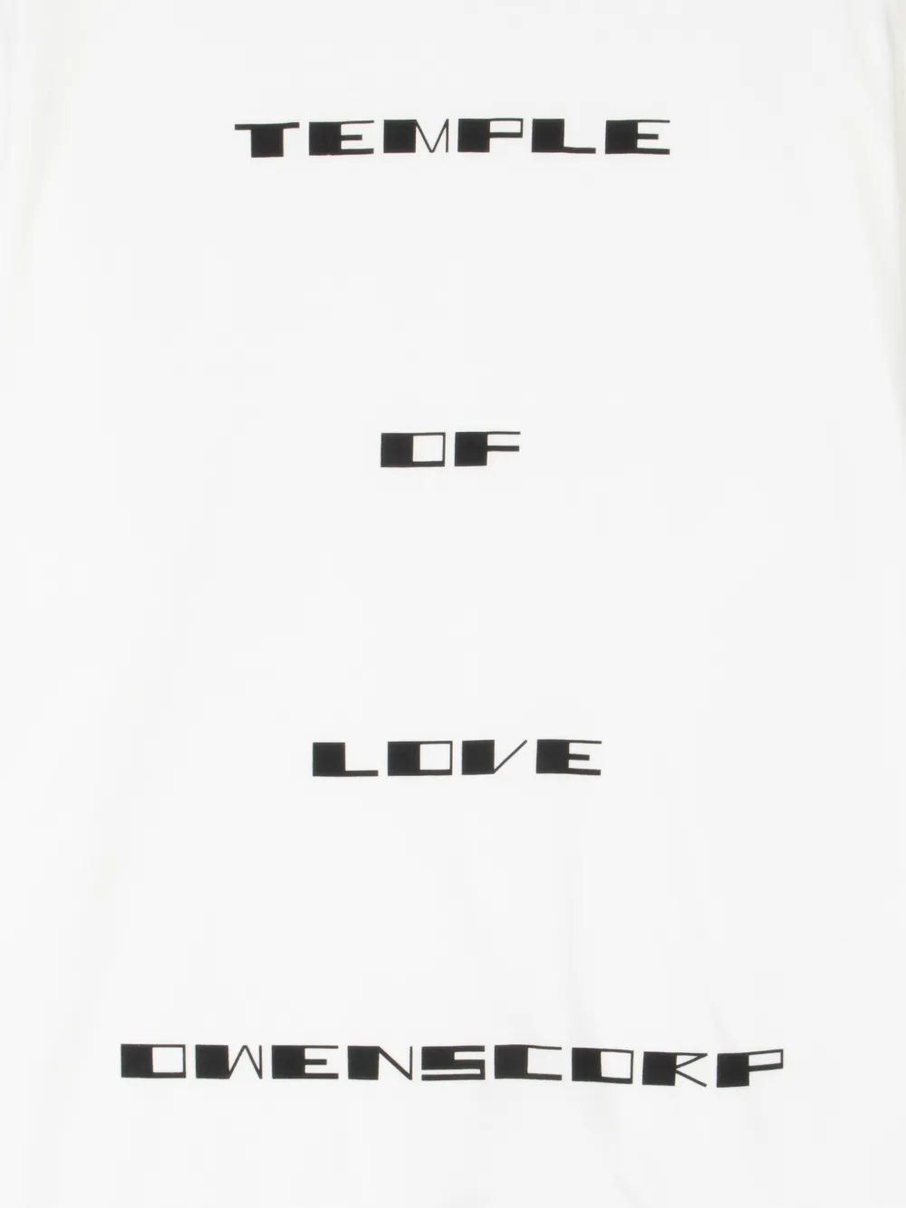 Rick Owens DRKSHDW T-shirt met print en korte mouwen Wit