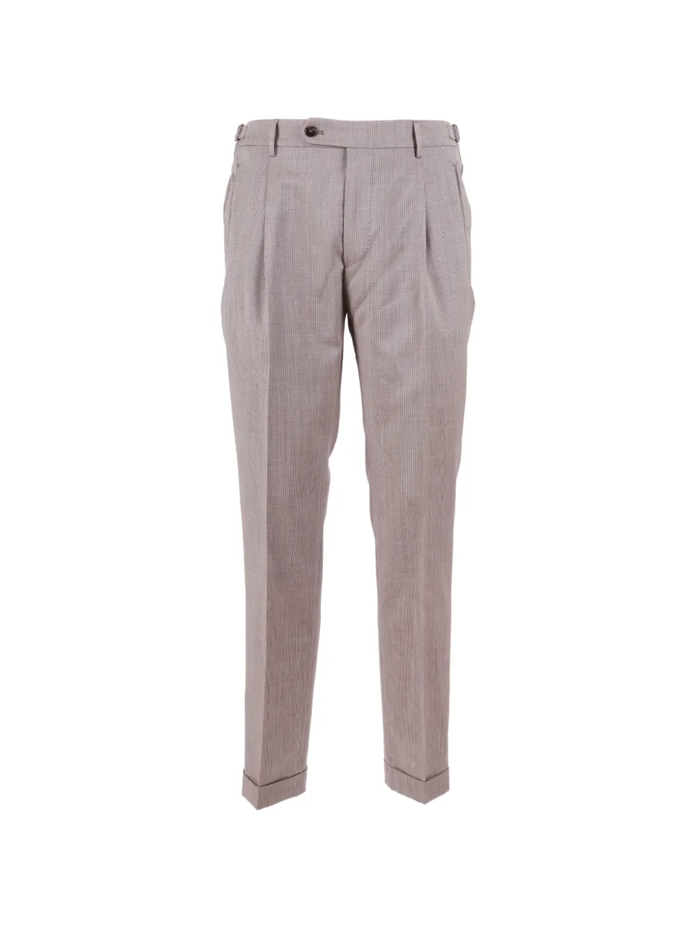 Berwich Retrolong pleated tailored trousers - Toni neutri