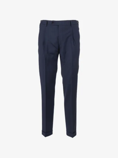 Berwich pleated wool trousers