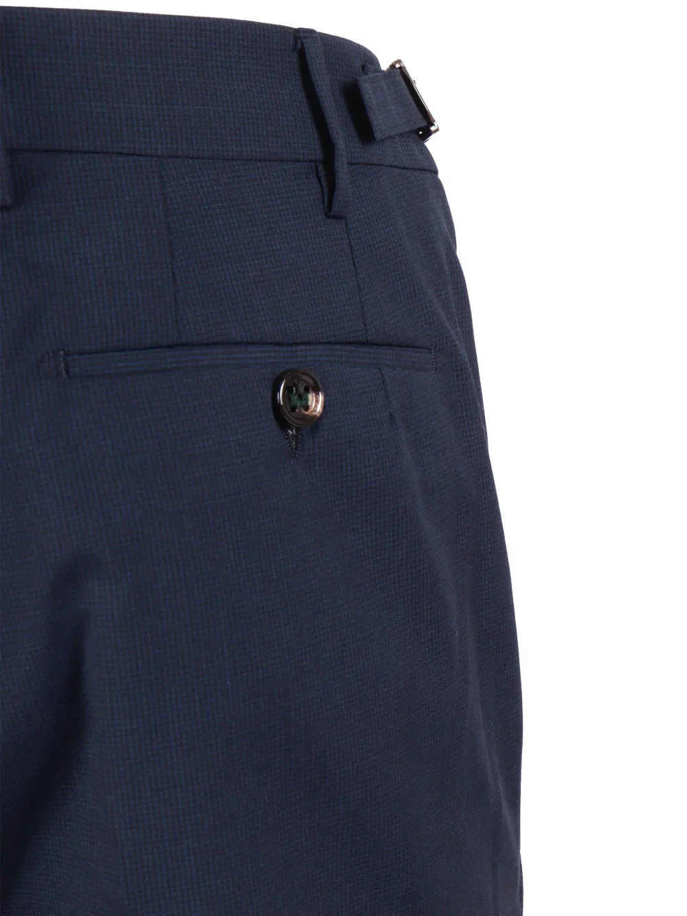 Berwich Wollen plooibroek Blauw