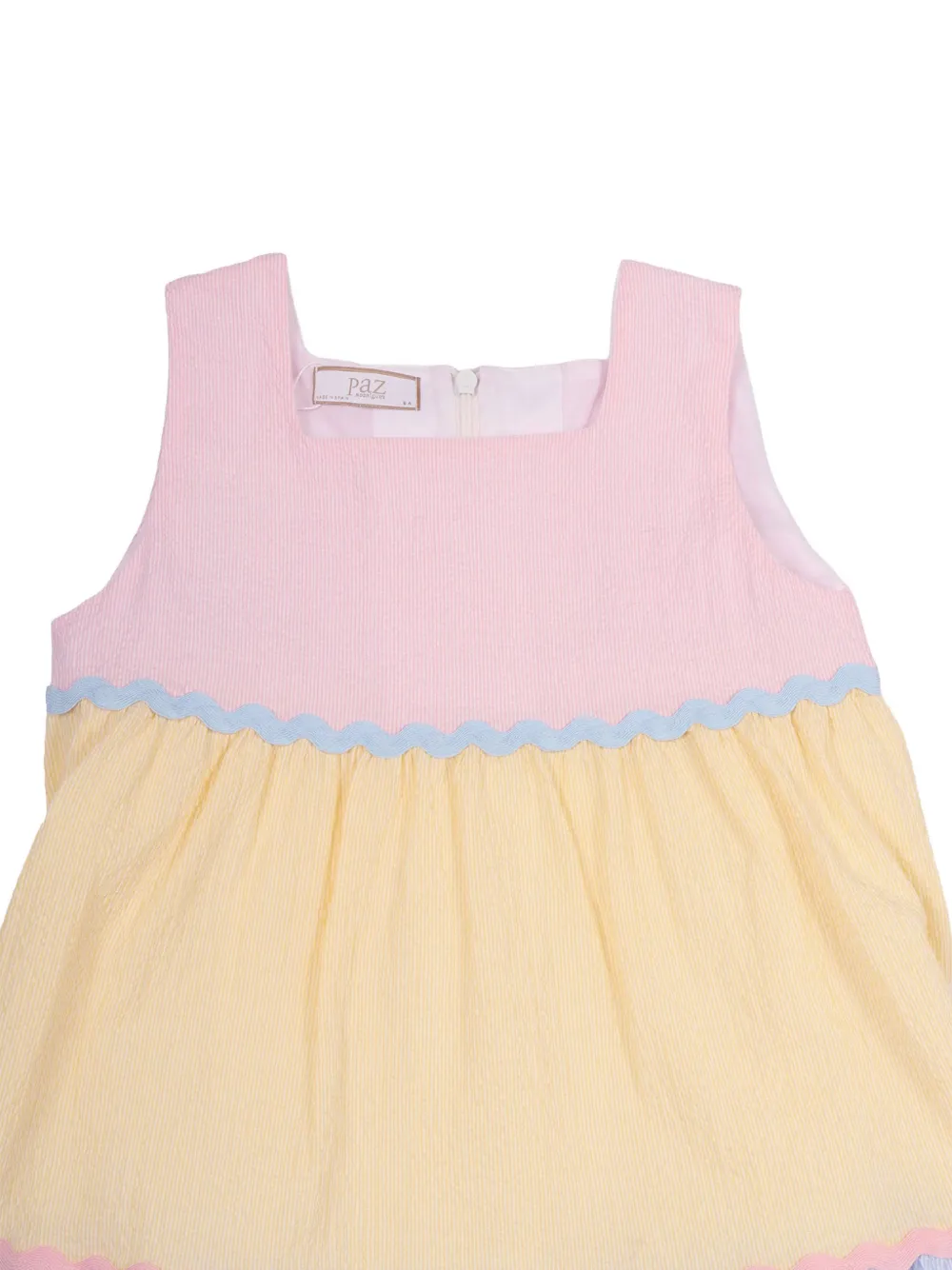 Paz Rodriguez Candy ric-rac jurk Blauw